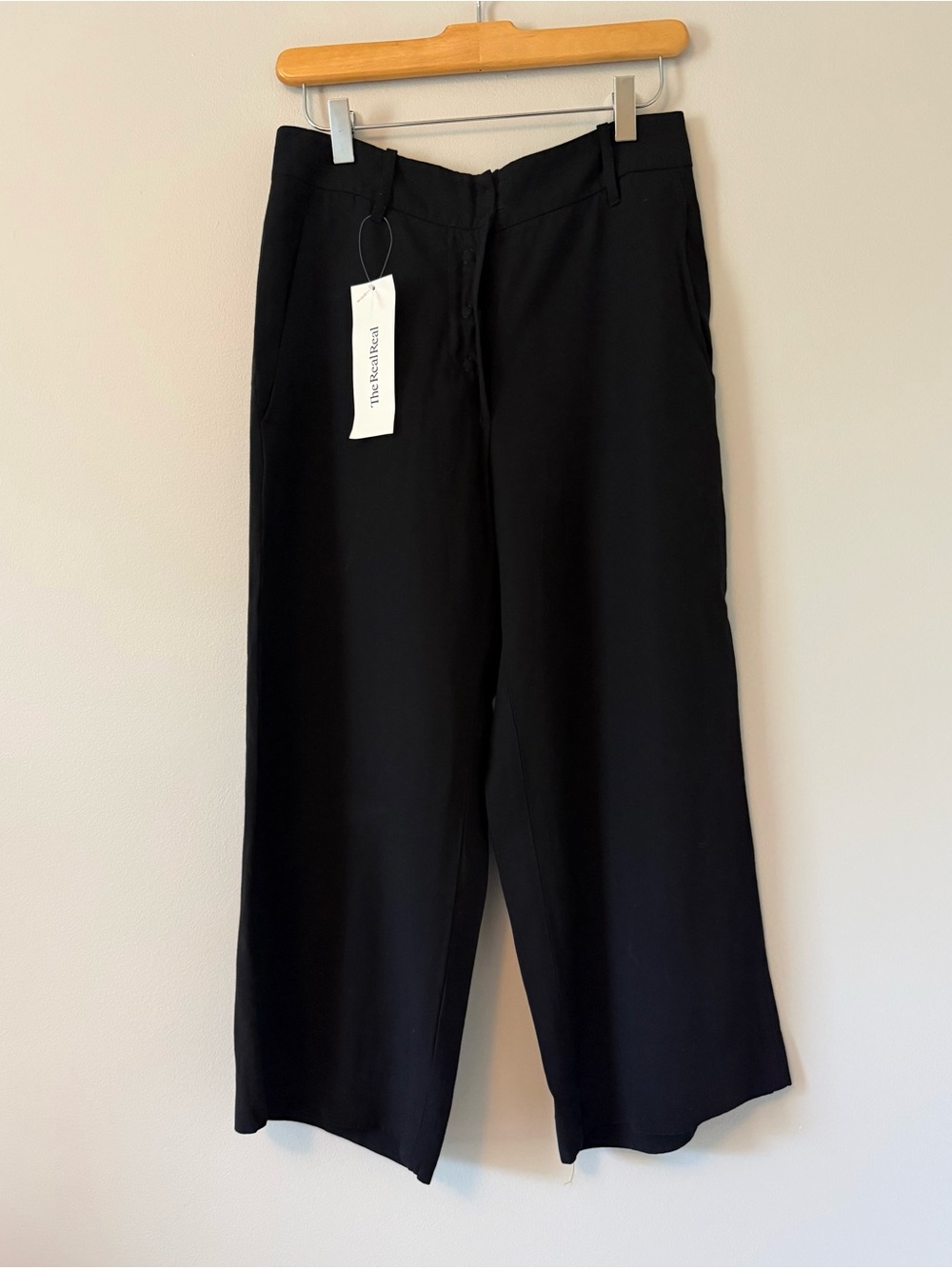 Ann Demeulemeester Black Wide-Leg Pants